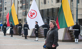 Taikos vėliavos pakėlimo, minint Pasaulinę kultūros dieną, ceremonija