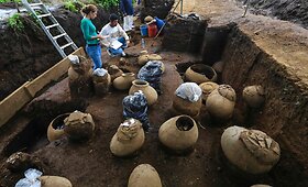Stadiono statybvietėje Nikaragvoje rasti daugiau nei 1000 metų senumo artefaktai