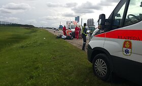 Motociklo avarija prie Klaipėdos
