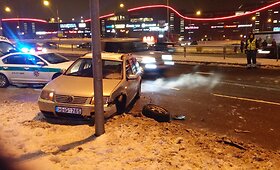 Avarija Vilniaus Ozo gatvėje prie PC &bdquo;Ozas&ldquo;