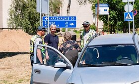 Seimo nario Povilo Urb&scaron;io avarija Raseiniuose