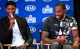 "Clippers" pristatė dvi superžvaigždes: Kawhi Leonardą ir Paulą George'ą