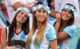Beproti&scaron;ki Argentinos rinktinės sirgaliai