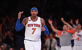 "Knicks" pergalė: Carmelo Anthony ir DeMarcuso Cousinso emocijos
