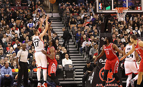 Joną  Valančiūną su &bdquo;Raptors&ldquo; nublo&scaron;kė Jameso Hardeno puolimo uraganas