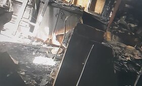 Aurelijos Bujanauskienės &scaron;eimos sudegę namai