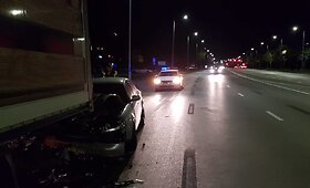 &bdquo;Audi A6&ldquo; ir vilkiko avarija Kauno Jonavos gatvėje