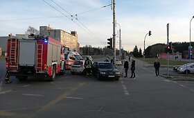 Policijos automobilio ir &bdquo;Audi&ldquo; avarija Vilniuje
