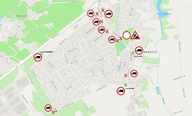 Automobilių eismas Ramučių Parko gatvėje