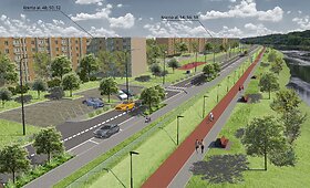 Nemuno pakrantės &Scaron;ančiuose sutvarkymo projekto vizualizacijos