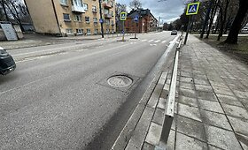 Įgriuvę &scaron;ulinių dangčiai A.Juozapavičiaus prospekte Kaune