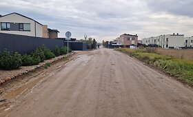 Romaini&scaron;kių gatvė &scaron;alia vykdomų kelio rekonstrukcijų metu