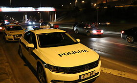 Vilniaus gatvėse policija tikrino vairuotojų blaivumą