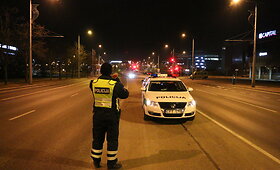 Vilniuje policijos pareigūnai tikrino vairuotojų blaivumą