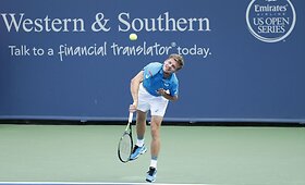 Davidas Goffinas &bdquo;Masters&ldquo; turnyro Sinsinatyje starte patiesė Nikolozą Basila&scaron;vilį