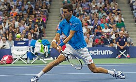 Novakas Džokovičius &bdquo;US Open&ldquo; a&scaron;tuntfinalyje sutriu&scaron;kino Kyle'ą Edmundą