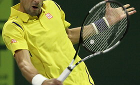 Novako Džokovičiaus ir Fernando Verdasco mačo akimirkos Dohoje