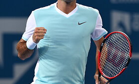 Rogerio Federerio ir Grigoro Dimitrovo mačo akimirkos Brisbene
