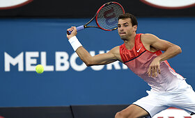Pergalingos Grigoro Dimitrovo akimirkos &bdquo;Australian Open&ldquo;
