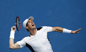 Gražūs kadrai i&scaron; Andy Murray ir Samo Grotho mačo Melburne