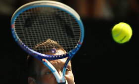 Puikūs kadrai i&scaron; Rogerio Federerio ir Toma&scaron;o Berdycho ketvirtfinalio dvikovos Melburne