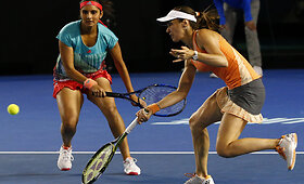 Sanios Mirzos ir Martinos Hingis triumfo akimirkos &bdquo;Australian Open 2016&ldquo;