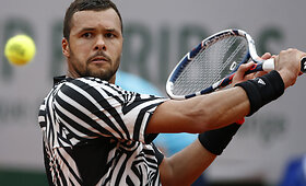 Antrasis &bdquo;Roland Garros&ldquo; etapas: Jo-Wilfriedas Tsonga &ndash; Marcosas Baghdatisas