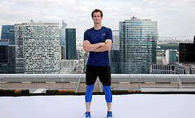 Andy Murray fotosesija prie&scaron; &bdquo;French Open&ldquo; pirmenybes