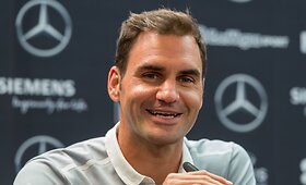 Rogerio Federerio spaudos konferencija &Scaron;tutgarte