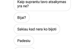 Oksanos Pikul žinutės Arūnei Dabkei