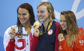 Katie Ledecky triumfas Rio olimpinėse žaidynėse 800 m distancijoje