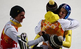 &Scaron;uolių nuo tramplino komandinių varžybų čempionai &ndash; vokiečiai