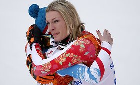 Maria Hoefl-Riesch apgynė olimpinės čempionės titulą dvikovės varžybose