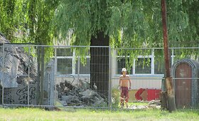 Darželio &bdquo;Čiau&scaron;kutis&ldquo; vaikų žaidimų aik&scaron;telės likvidavimo darbai