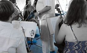 Akimirkos i&scaron; i&scaron;skirtinės D. Katkaus ir orkestro treniruotės