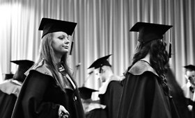 Kauno Kolegijos teisės studentų diplomų teikimo ceremonija.