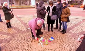 Pilietinė Ukrainos palaikymo akcija Palangoje