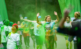 Spalvotas &bdquo;Color run&ldquo; bėgimas Vilniuje 2021