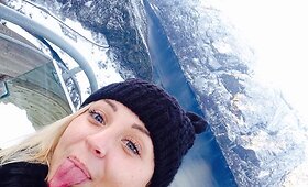 Eglės Straleckaitės atostogos Norvegijoje per Naujuosius