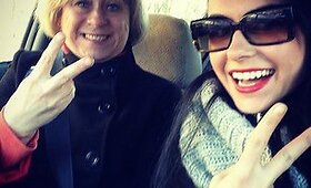 Simona Nainė su mama Vilija