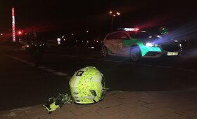 Panevėžyje susidūrė motociklas ir &bdquo;Audi&ldquo;