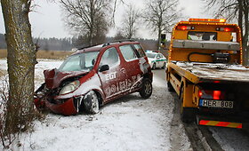 Panevėžio rajone į medį rėžėsi &bdquo;Toyota&ldquo;