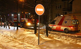Panevėžio Rožyno rajone užsiliepsnojo garažas