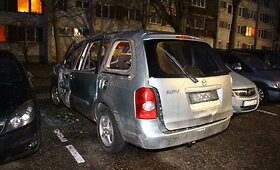 Panevėžyje susprogdintas &bdquo;Mazda&ldquo; automobilis