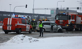 Panevėžyje susidūrė &bdquo;Toyota&ldquo; ir vilkikas