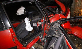 Panevėžio rajone girtas &bdquo;Volkswagen&ldquo; vairuotojas rėžėsi į medį