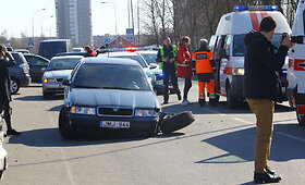 Panevėžyje susidūrė &bdquo;&Scaron;koda&ldquo; ir &bdquo;Citroen&ldquo;