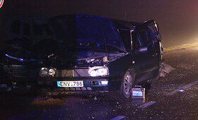 Biržų rajone susidūrė keturi automobiliai &ndash; žuvo žmogus