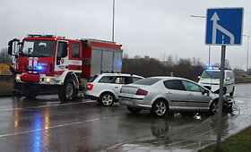 &bdquo;Audi&ldquo; ir &bdquo;Peugeot&ldquo; susidūrimas Panevėžyje