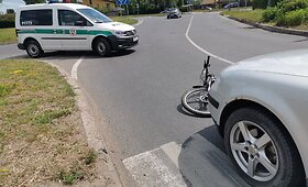 Panevėžyje per perėją važiavusi dviratininkė susidūrė su &bdquo;Volkswagen&ldquo;
